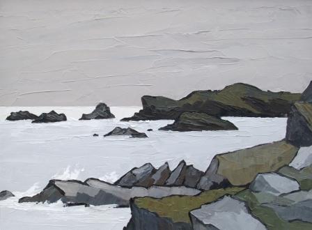 DAVID BARNES - evening at port darfach (anglesey)