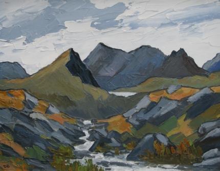 DAVID BARNES - snowdon horseshoe from the south