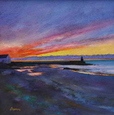 DAVY BROWN - sunset from port logan