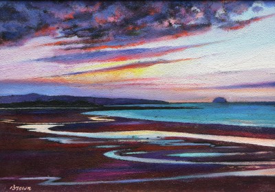 Scottish Artist DAVY BROWN - Ayrshire Coastline 