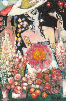 ENDRE RODER - red bouquet