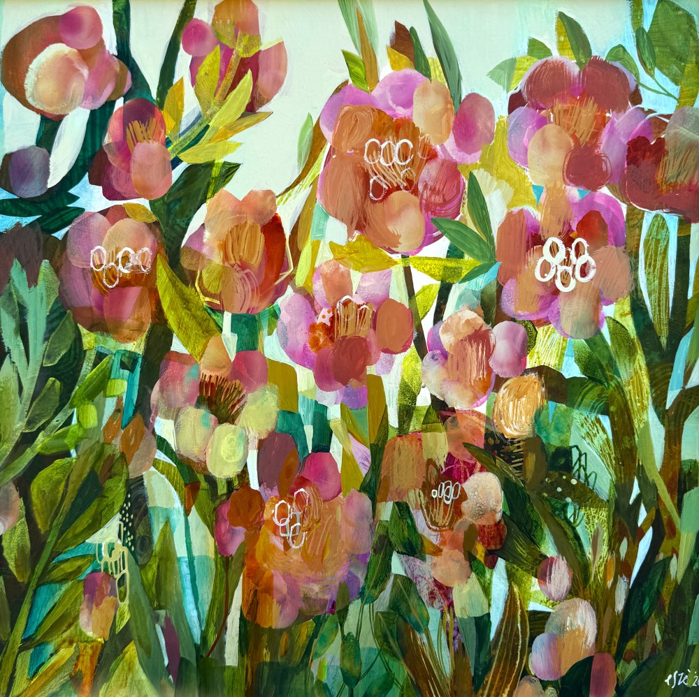 British Artist ESTE MACLEOD - Pink Peonies