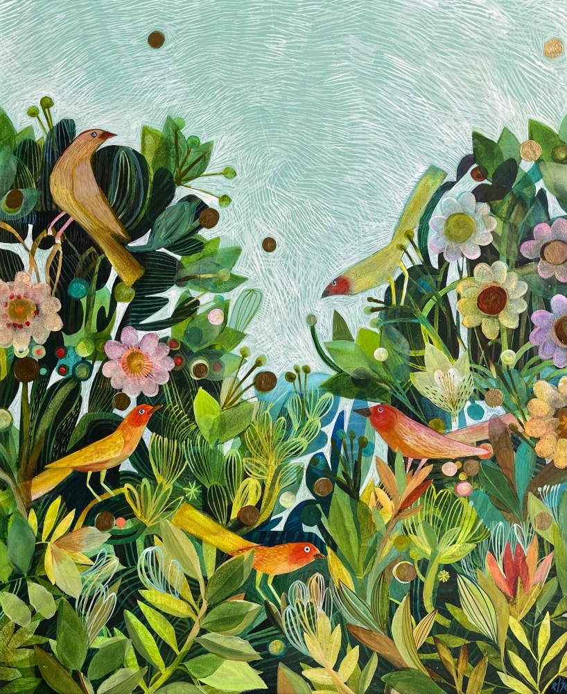 British Artist ESTE MACLEOD - Spring Birds