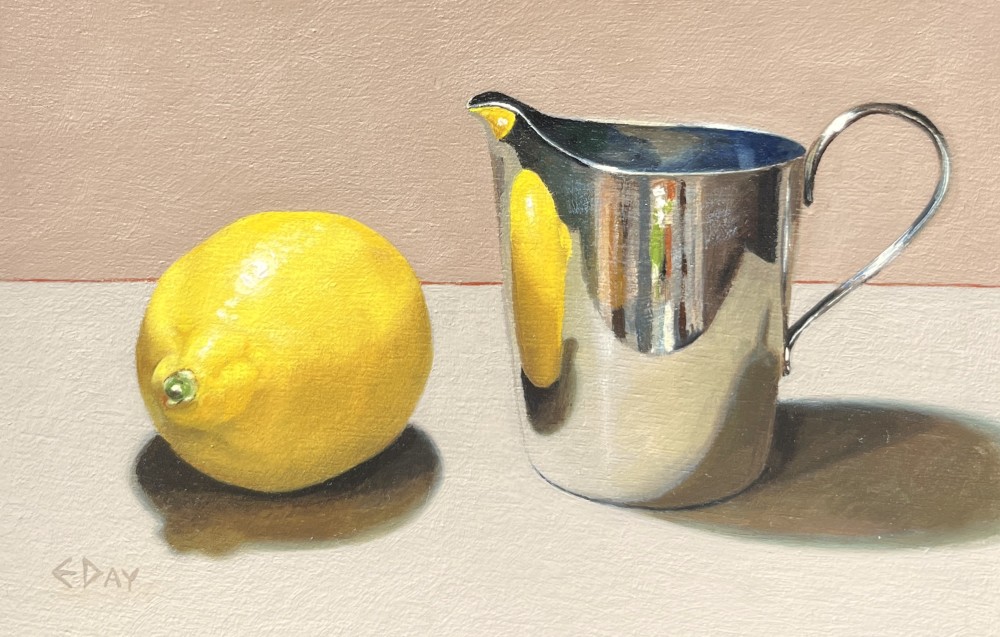 Silver Jug with Lemon