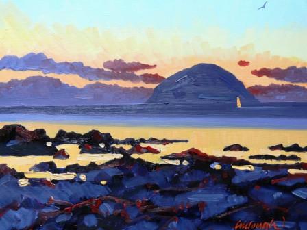 Ailsa Craig at Sunset