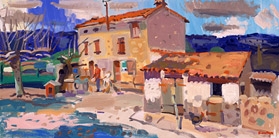 Gathering Clouds, Fayence