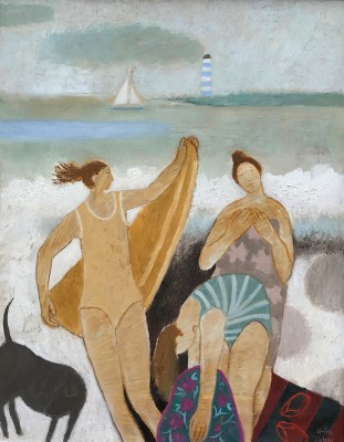 Three Bathers
