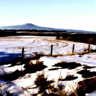 East Lomond across a Fence