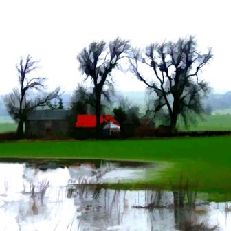 IAN LEDWARD - winter flooding near kinross