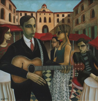 IAN MCWHINNIE - piazza morning   