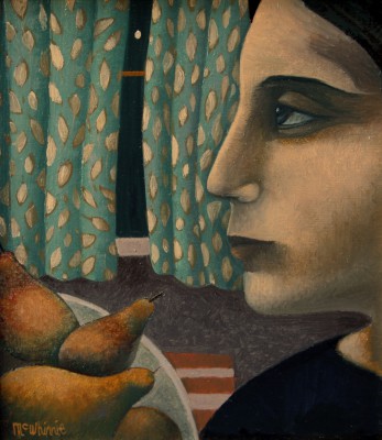 IAN MCWHINNIE - portrait with pears 