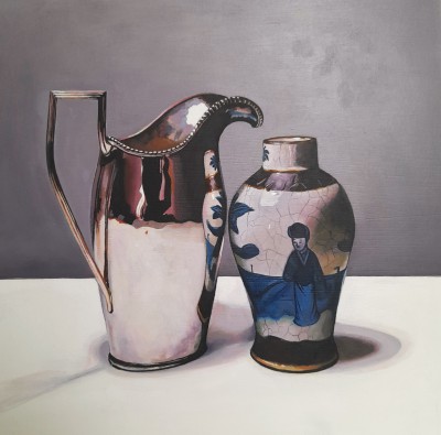 JANE CRUICKSHANK - silver with chinese vase