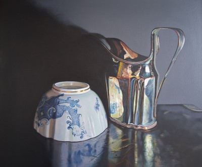 JANE CRUICKSHANK - blue, white and siver i