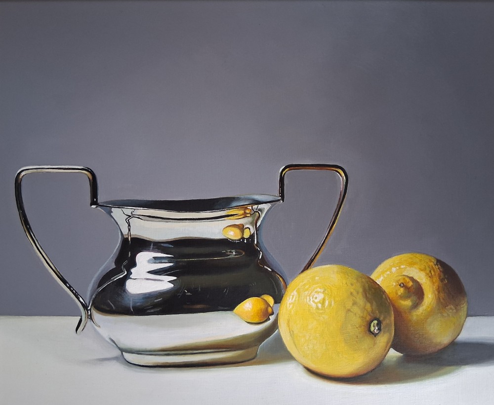 Scottish Artist Jane Cruickshank - Silver and Lemons