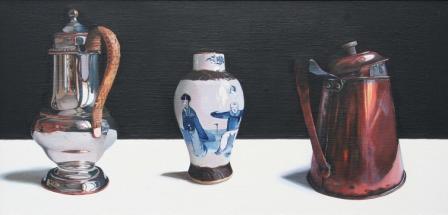 JANE CRUICKSHANK - coffee pot, chinese pot and copper mug