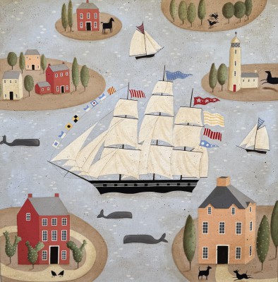 British Artist JANE WINTON - Full Sail