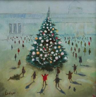 JANET LEDGER - christmas tree, trafalgar square