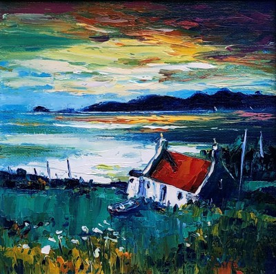 JEAN FEENEY - sunlit sea, isle of lewis