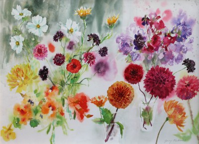 Scottish Artist JENNY MATTHEWS - September in the Garden