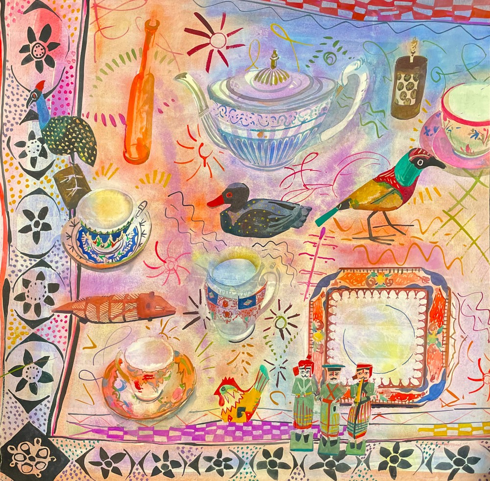British Artist JENNY WHEATLEY - Afternoon Tea with the Musicians