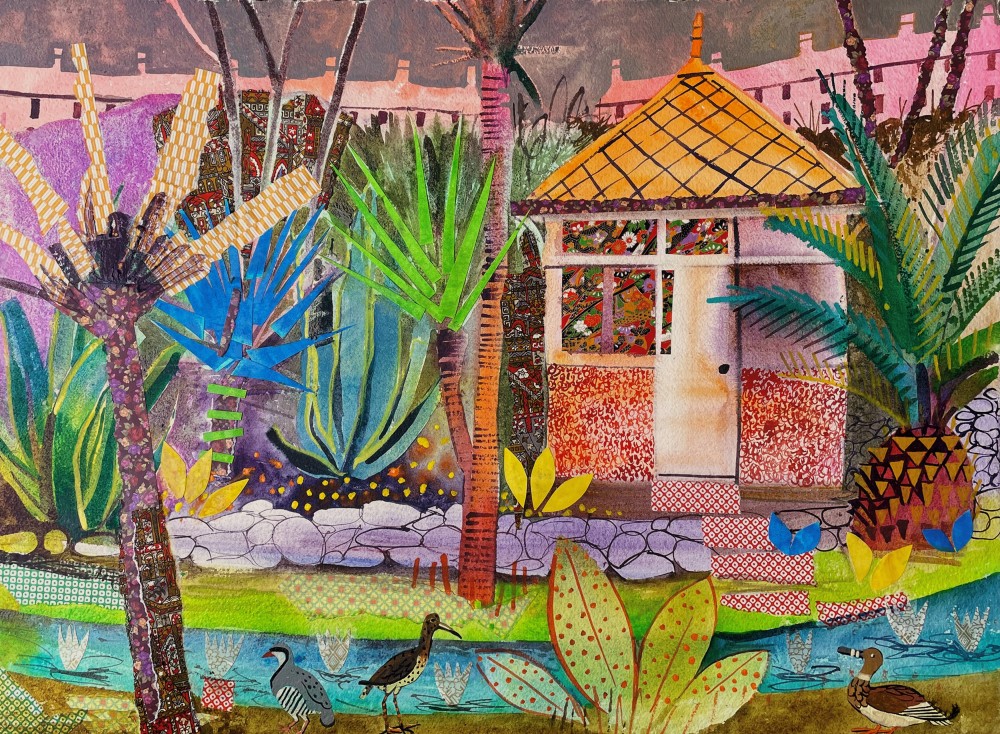 British Artist JENNY WHEATLEY - Tropical Summerhouse