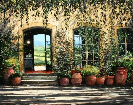 JEREMY BARLOW - patio with pots