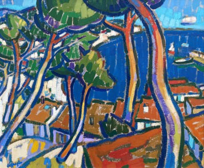 JOAN GILLESPIE - pine trees at puerto soller