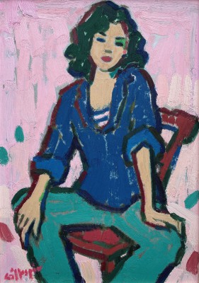 JOAN GILLESPIE - study for model seated