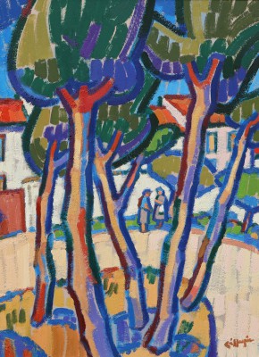 JOAN GILLESPIE - roadside, puerto soller