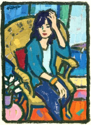 JOAN GILLESPIE - study for seated woman