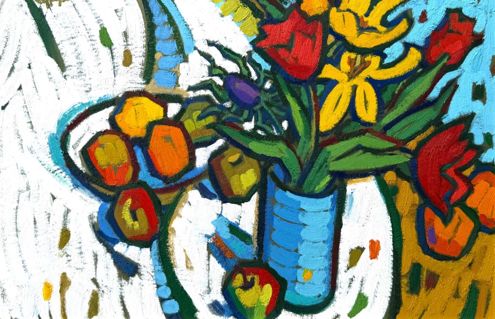 Red and Yellow Tulips 