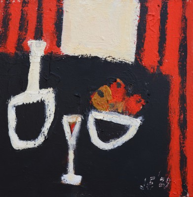 Composition on Black Table