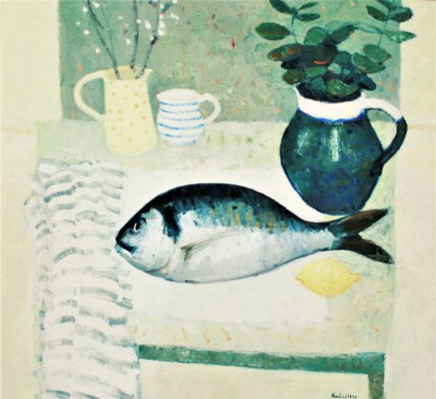 JOHN KINGSLEY - still life with sea bream