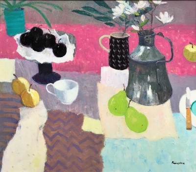 JOHN KINGSLEY - still life with turkish water jug