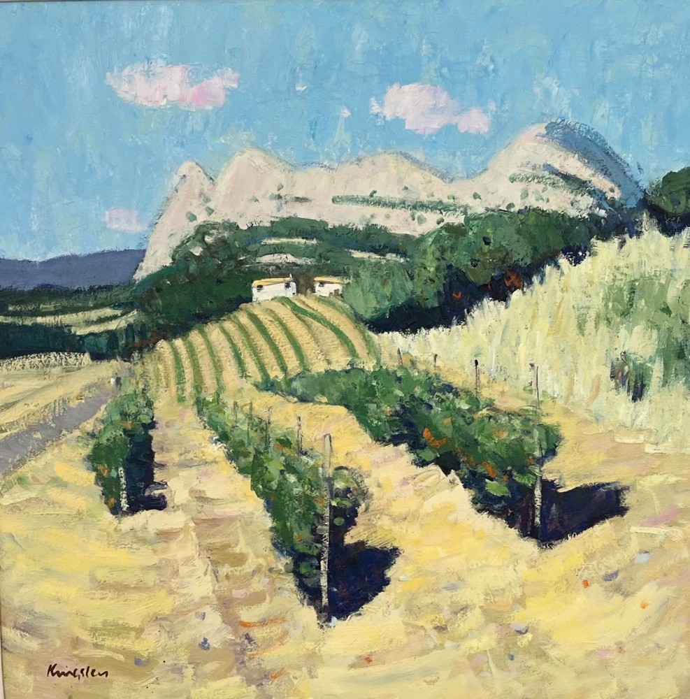 Scottish Artist JOHN KINGSLEY - Vineyards, Patrimonio, Corsica