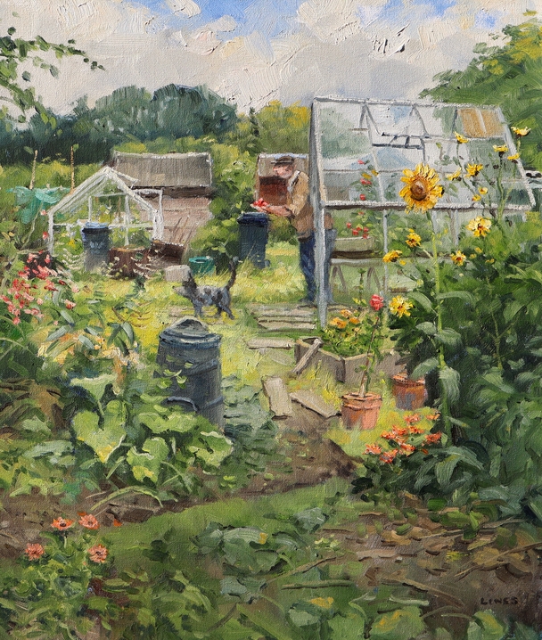 John Lines Artist Paintings And Art At The Red Rag British Art Gallery