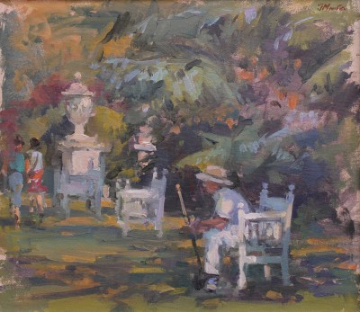 JOHN MARTIN - waiting to play croquet, polesden lacey