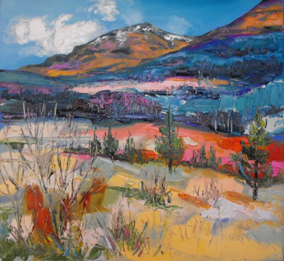 JUDITH BRIDGLAND - winter colours, glen lochy
