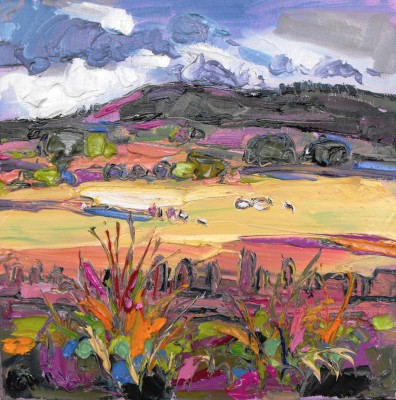 JUDITH BRIDGLAND - sheep in fields