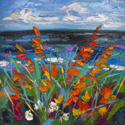 JUDITH BRIDGLAND - montbretia by the sea