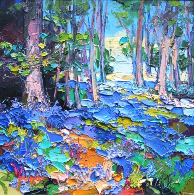 JUDITH BRIDGLAND - bluebell woods in sunshine