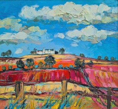 JUDITH BRIDGLAND - ploughed red earth, fife