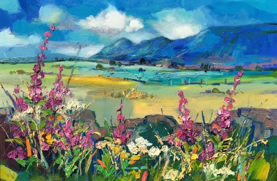JUDITH BRIDGLAND - summer hedgerow, the campsies