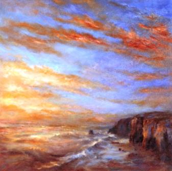 Sunset over Maidens Point