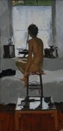 KEN HOWARD RA - interior s. clements studio, mousehole