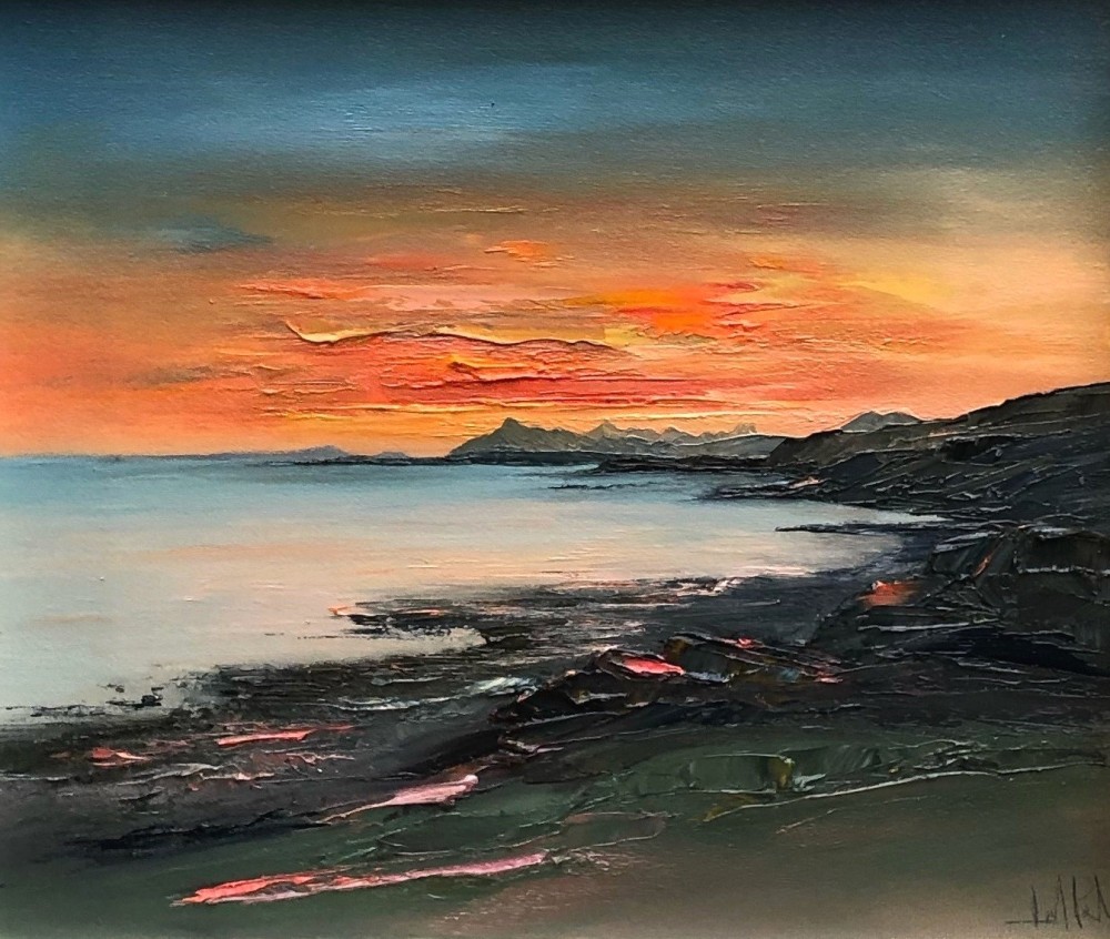 Linda Park - sun kissed, the cuillin from tarskavaig