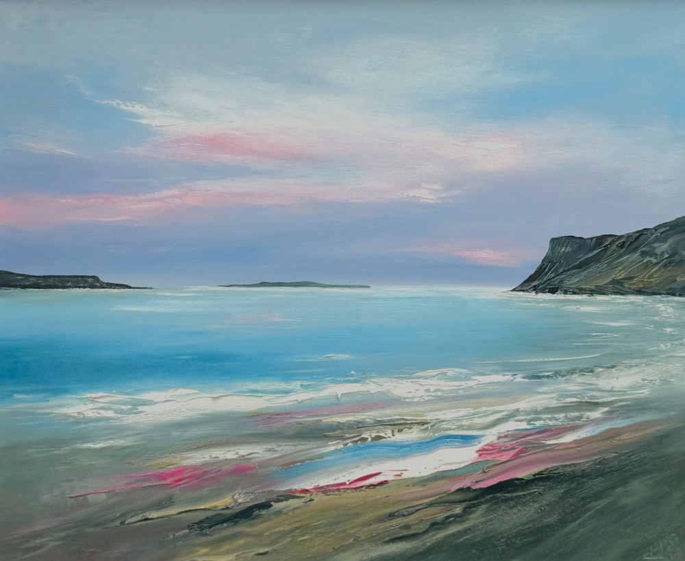 Linda Park - shimmers of pink, loch brittle, isle of skye