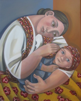 Mother and Child with Scarf