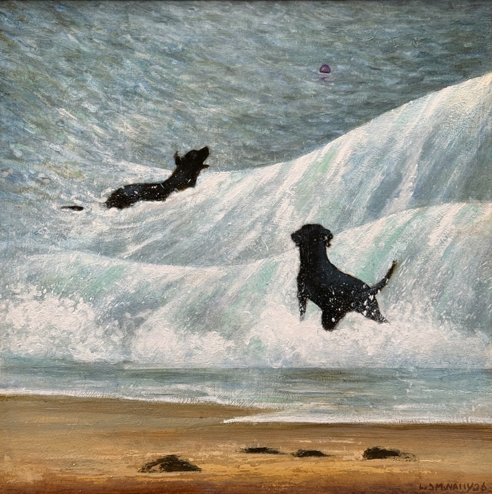 Scottish Artist LOUIS MCNALLY - Beach Fun