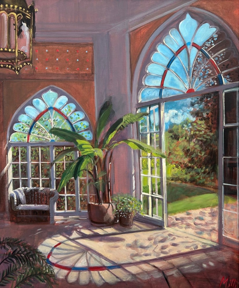 British Artist LOUISE MILLIN - Afternoon Light , Sezincote House